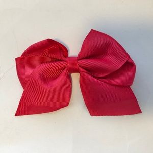 Simple Red Ribbon Hair Bow
